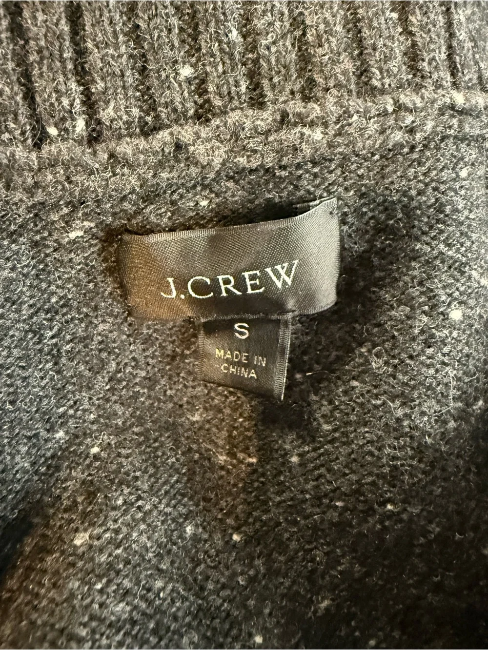 J.Crew Rugged Merino Shawl Collar Donegal Sweater Men's S